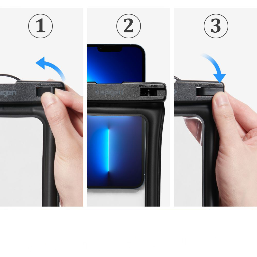 Oryginalne etui wodoszczelne od marki Spigen z serii A610 Universal Waterproof Float Case 1-Pack dla smartfonów o przekątnej do 6,9
